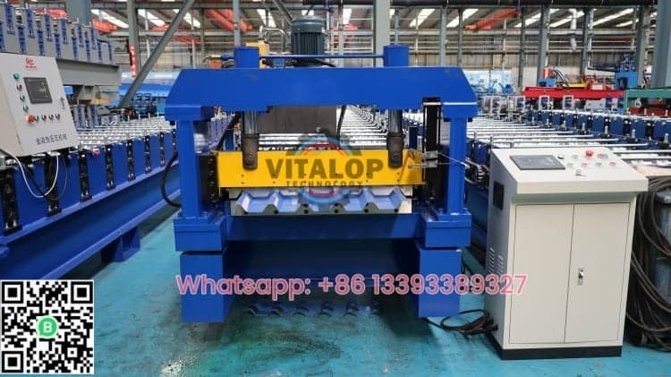 double rib type roofing sheet making machine 