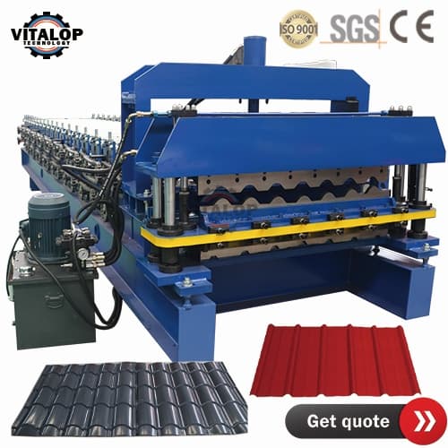 glazed roofing tile roll forming machine