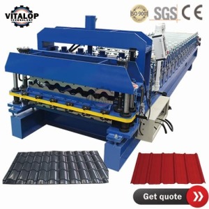 glazed roofing tile roll forming machine