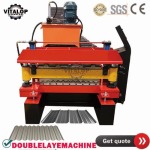 double deck roofing sheet roll forming machine
