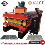 double deck roofing sheet roll forming machine3