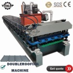double deck roofing sheet roll forming machine3