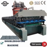 double deck roofing sheet roll forming machine4