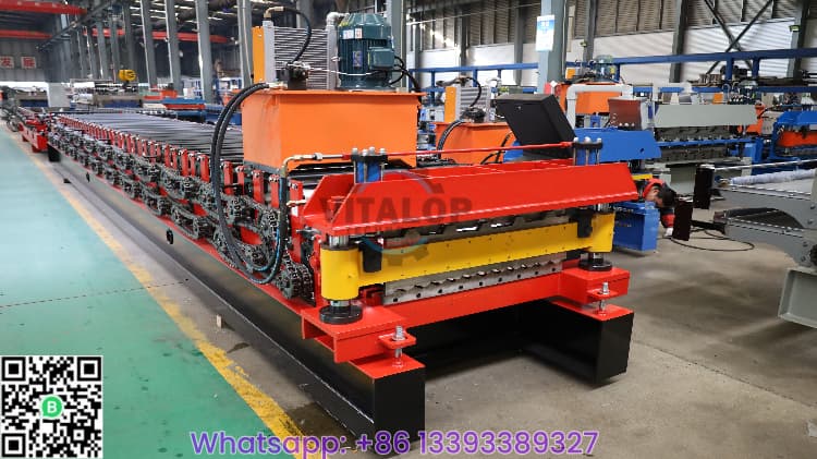 double deck roofing sheet roll forming machine