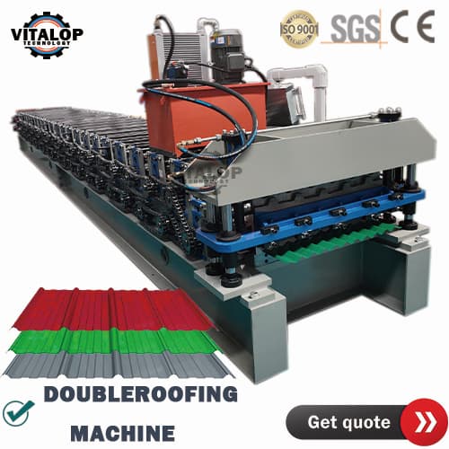 double deck roofing sheet roll forming machine