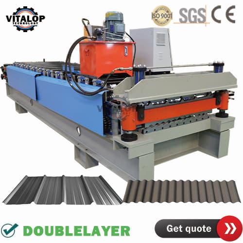 double layer metal roofing panel machine