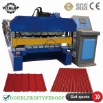 double rib type roof sheet making machine 2