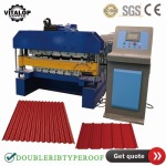 double rib type roof sheet making machine 3