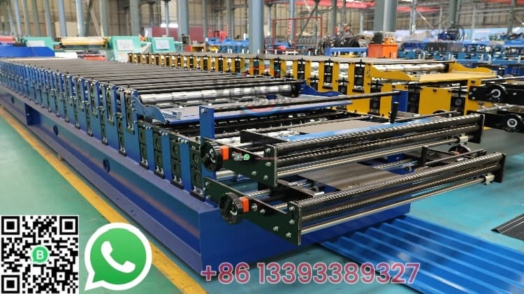 double rib type roof sheet making machine 