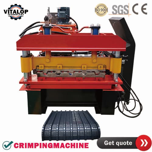 galvanized tile roof crimping machine