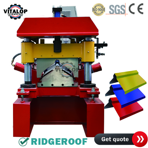 metal roof ridge cap machine