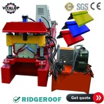 metal roof ridge cap machine