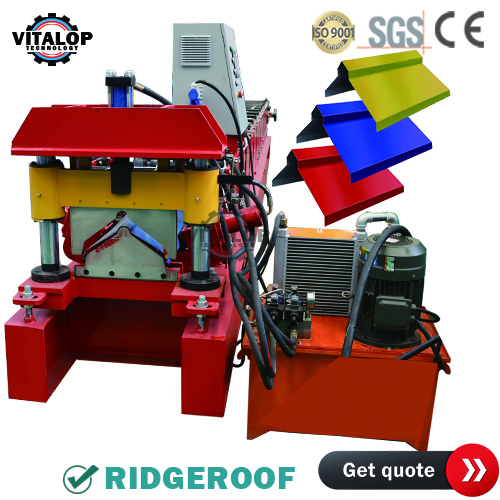 metal roof ridge cap machine