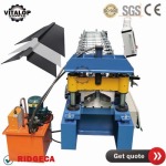 metal roof ridge cap roll forming machine