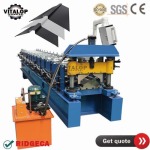 metal roof ridge cap roll forming machine