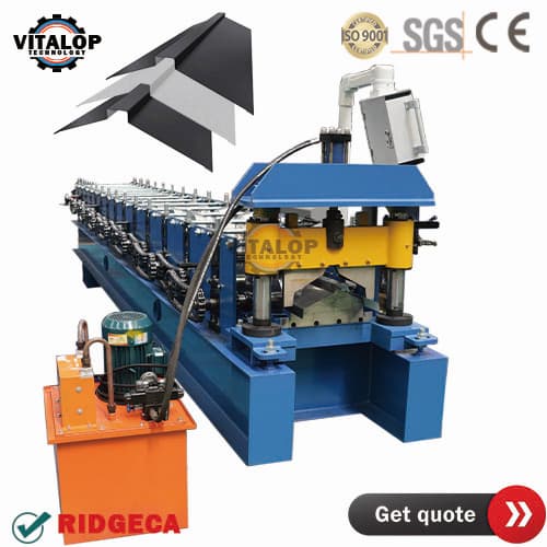 metal roof ridge cap roll forming machine
