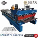 rib type roofing sheet making machine