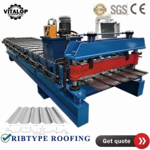 rib type roofing sheet making machine