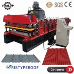 ribtype double layer roll forming machine9